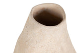 FLORERO CERAMICA BEIGE 19x19x31 CM