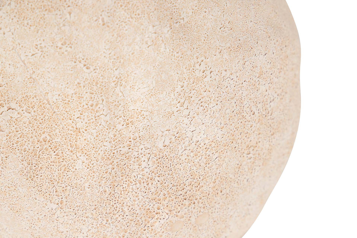 FLORERO CERAMICA BEIGE 19x19x31 CM
