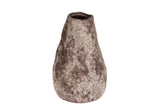 FLORERO CERAMICA MARRON 15x15x22 CM