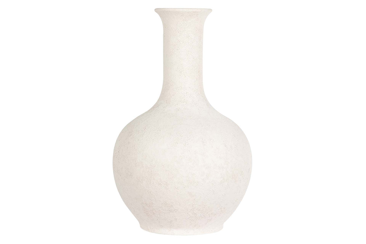 FLORERO CERAMICA BEIGE 22x22x35 CM