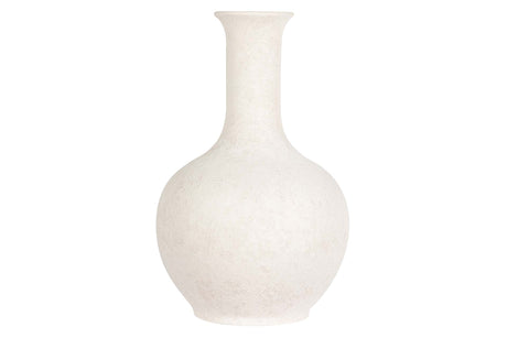 FLORERO CERAMICA BEIGE 22x22x35 CM