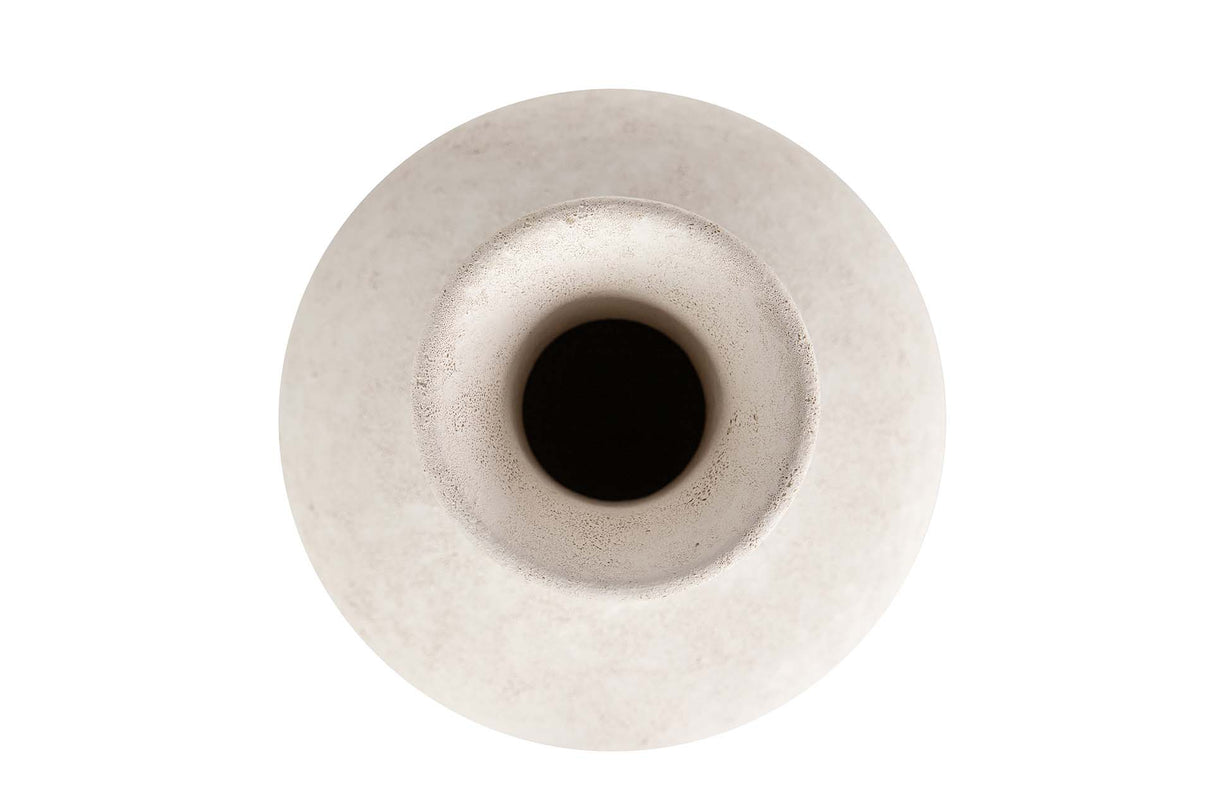 FLORERO CERAMICA BEIGE 22x22x35 CM