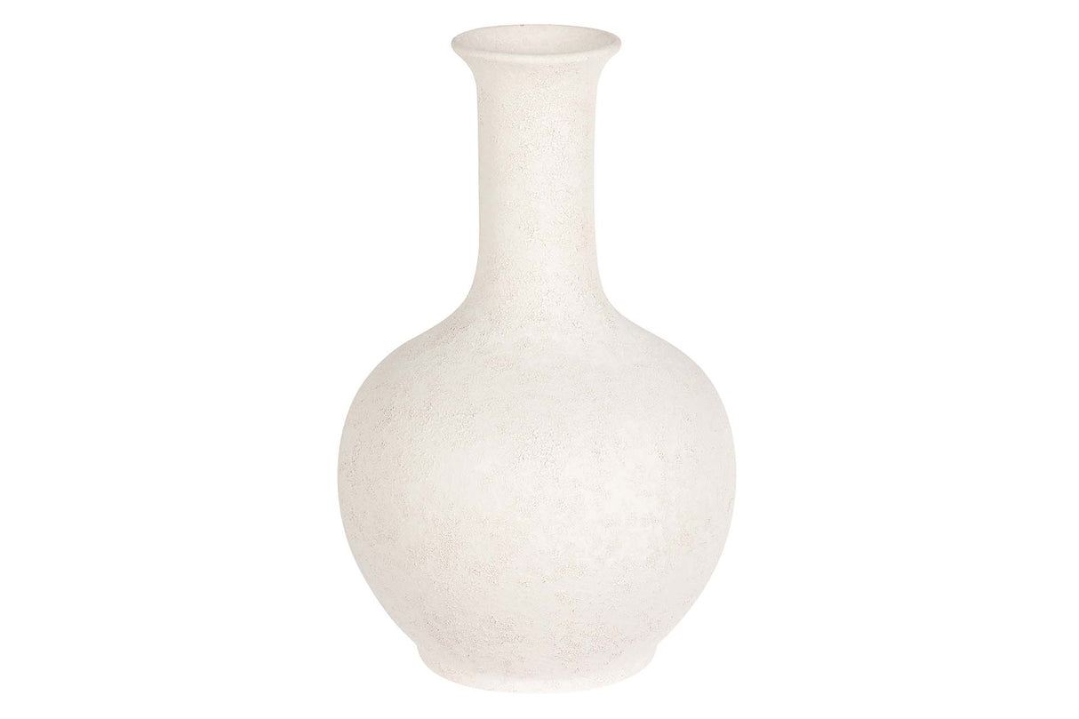 FLORERO CERAMICA BEIGE 22x22x35 CM