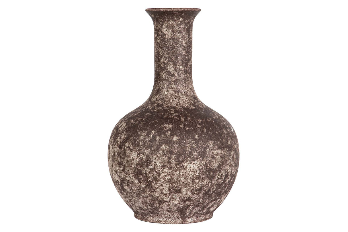 FLORERO CERAMICA MARRON 22x22x35 CM
