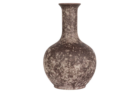 FLORERO CERAMICA MARRON 22x22x35 CM