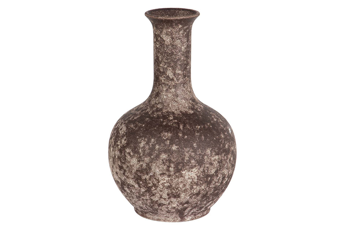 FLORERO CERAMICA MARRON 22x22x35 CM