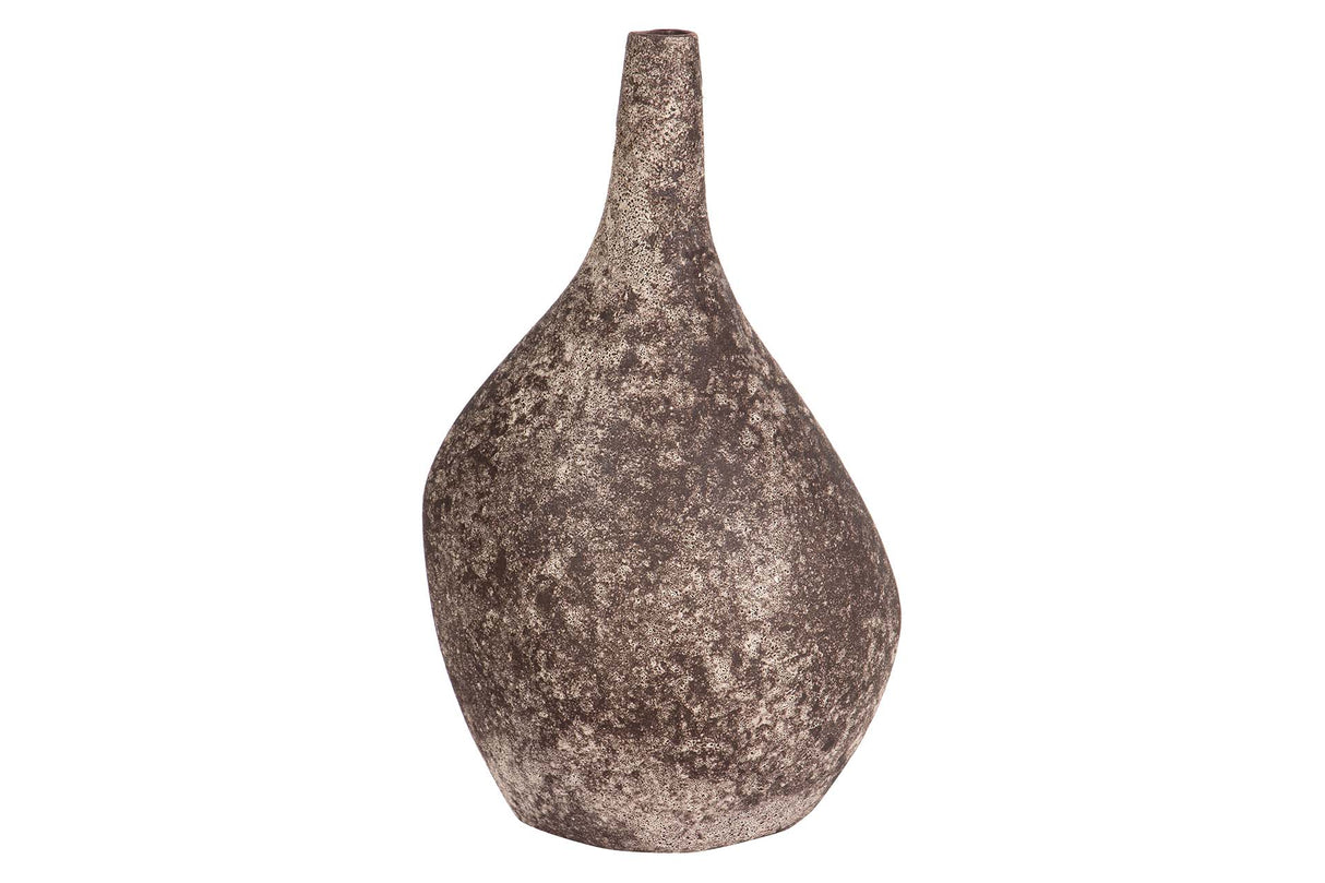 FLORERO CERAMICA MARRON 25x20x42 CM
