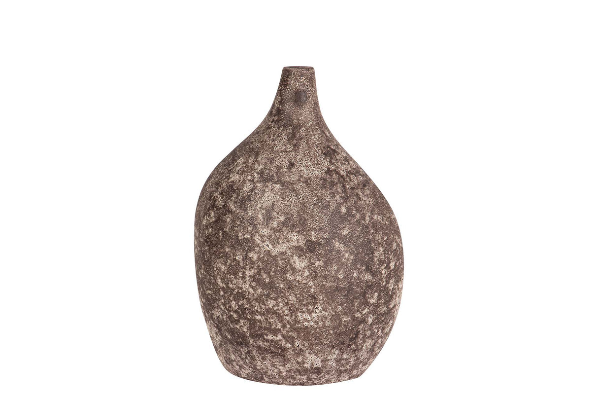 FLORERO CERAMICA MARRON 23x17x32 CM
