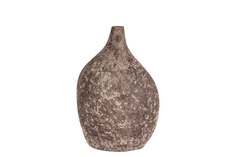 FLORERO CERAMICA MARRON 23x17x32 CM