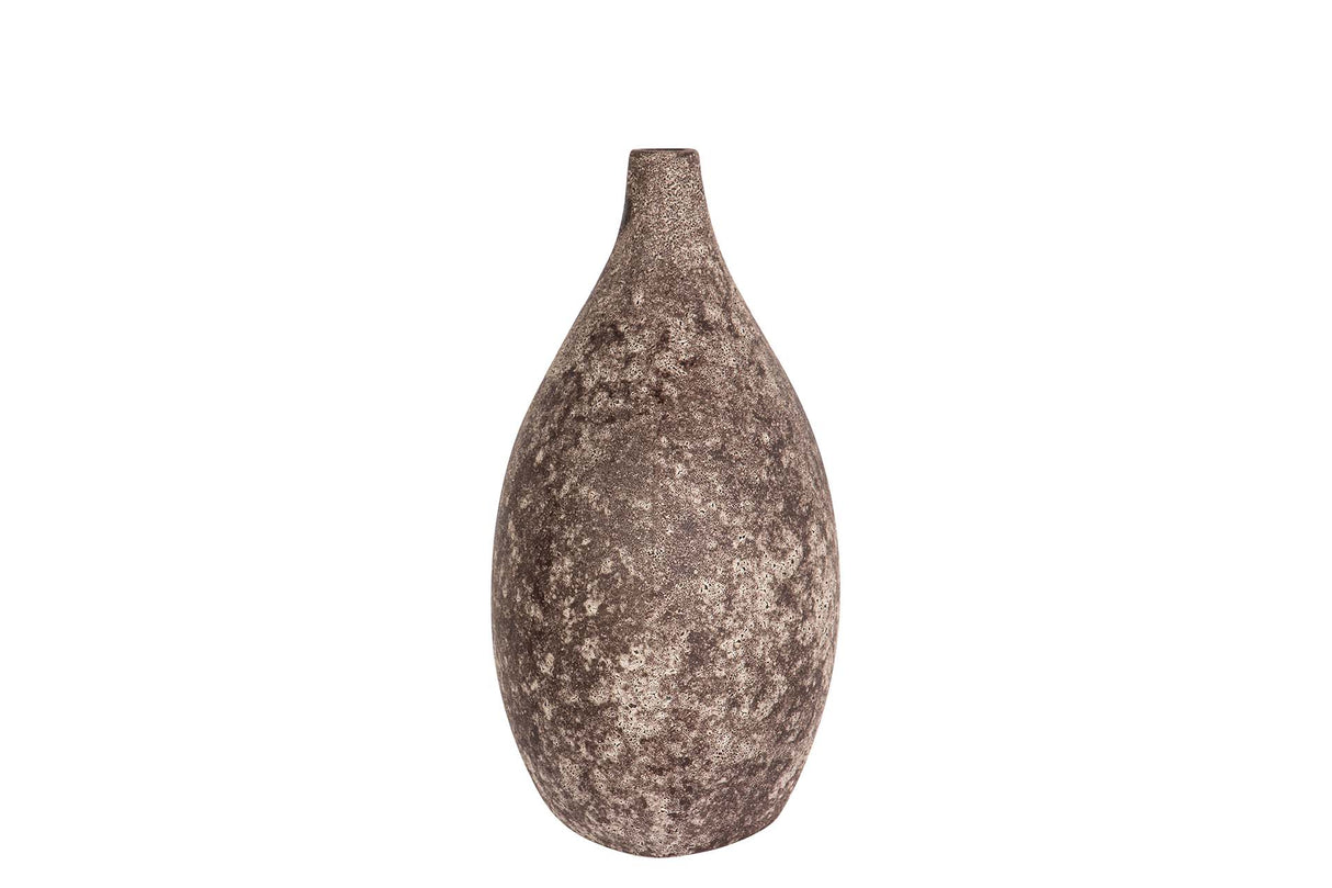 FLORERO CERAMICA MARRON 23x17x32 CM