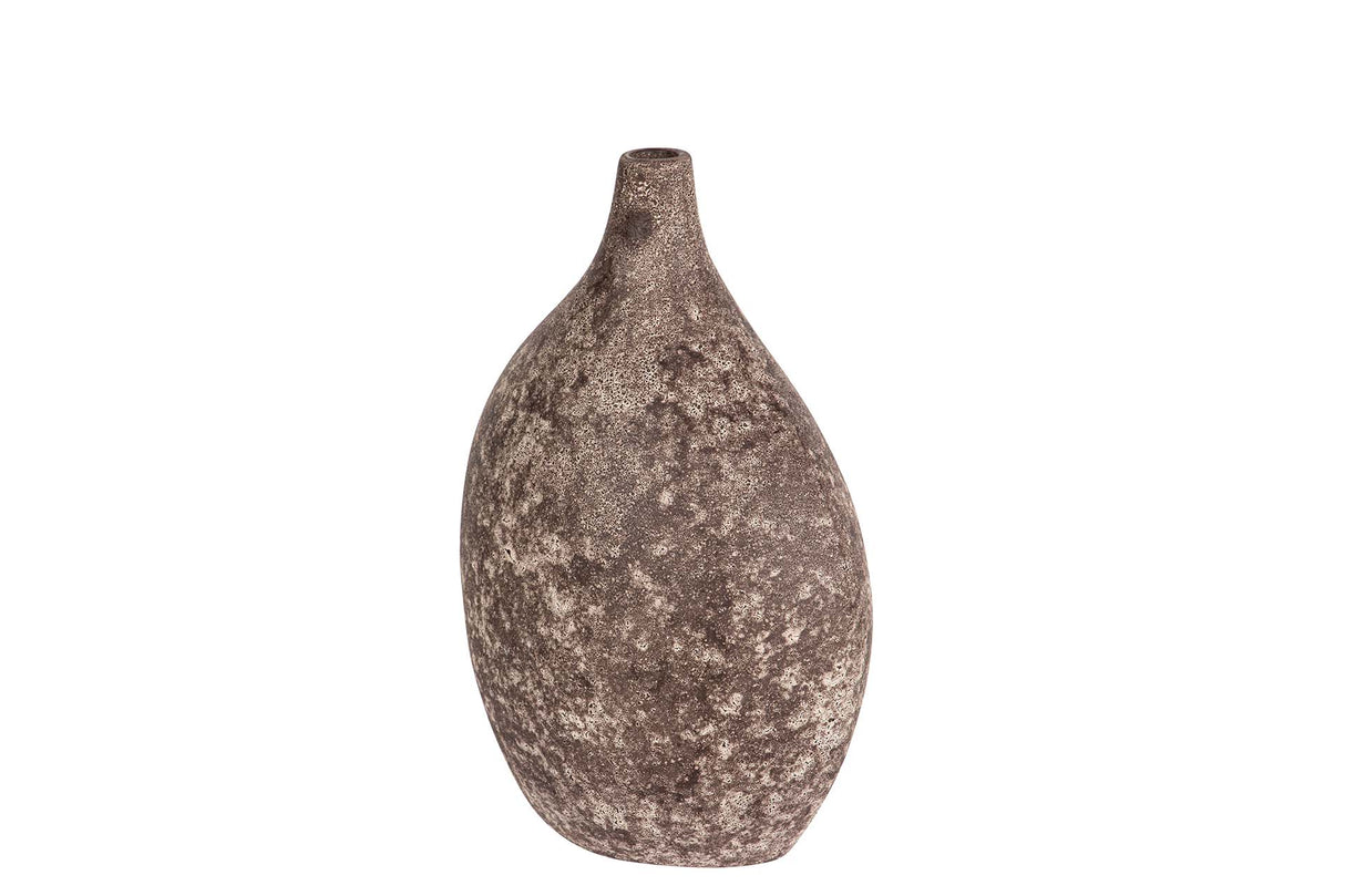 FLORERO CERAMICA MARRON 23x17x32 CM