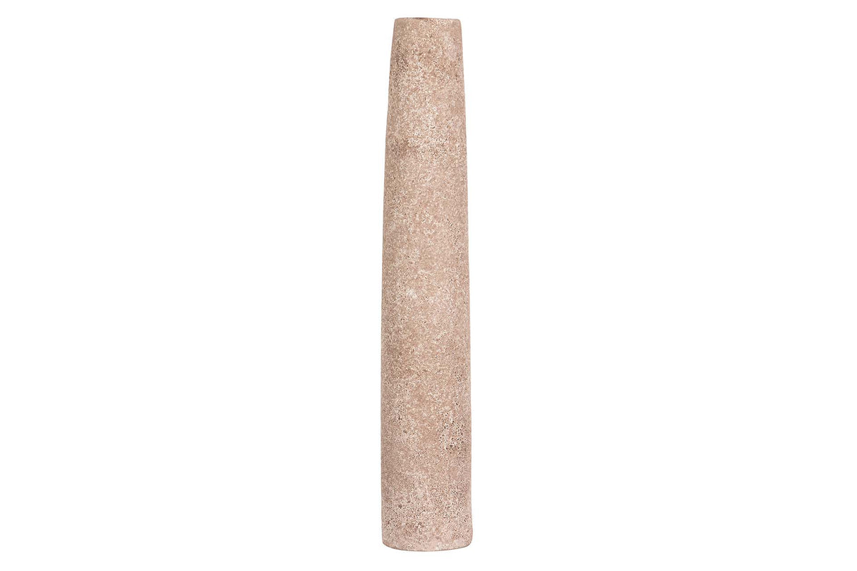 FLORERO CERAMICA MARRON 8x8x45 CM
