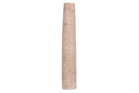 FLORERO CERAMICA MARRON 8x8x45 CM
