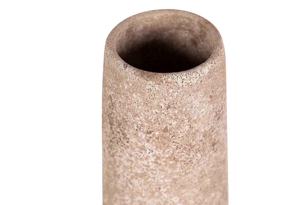 FLORERO CERAMICA MARRON 8x8x45 CM