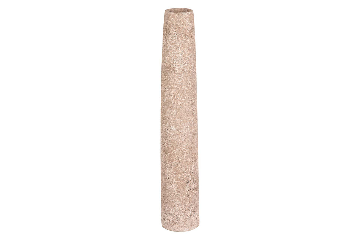 FLORERO CERAMICA MARRON 8x8x45 CM