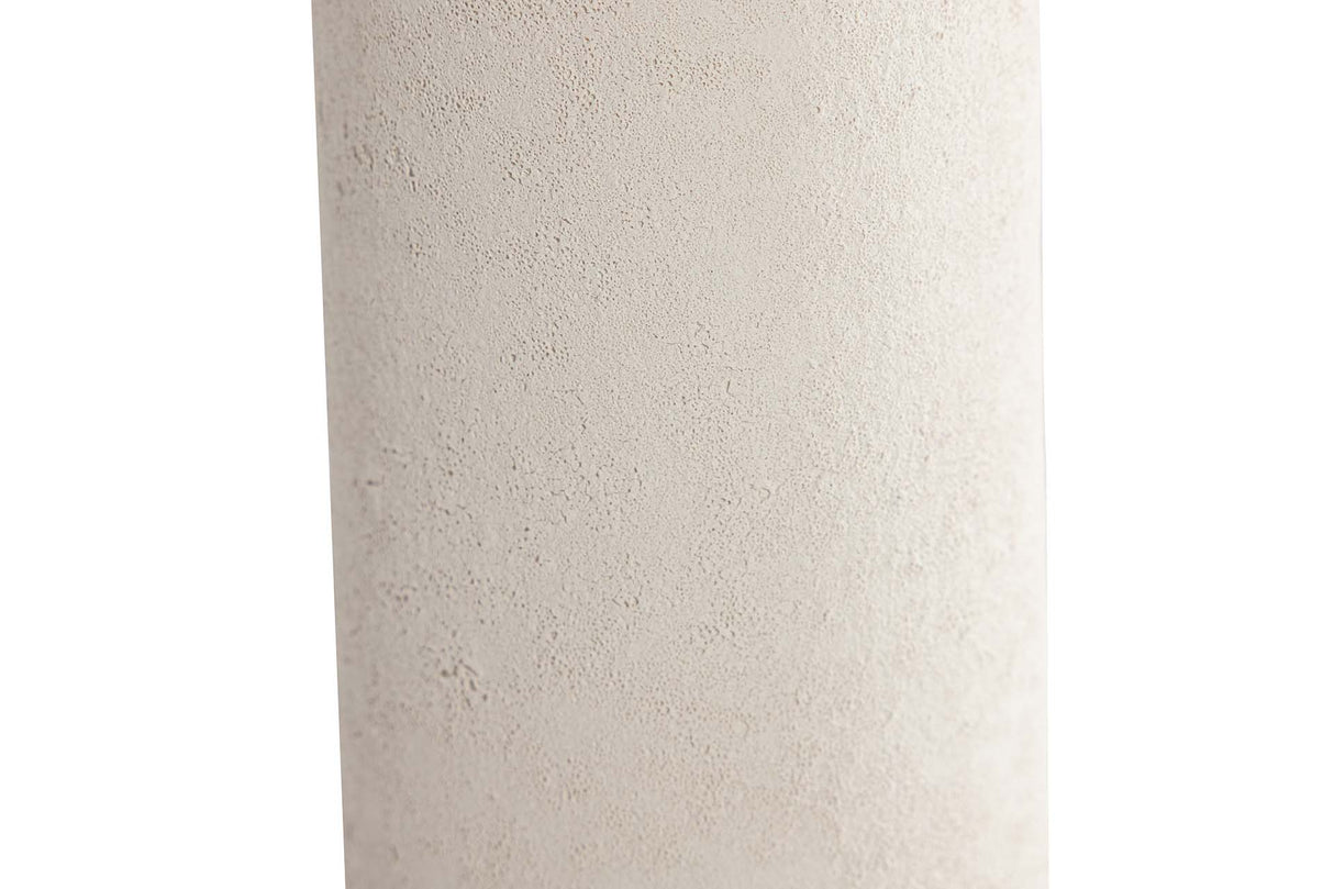 FLORERO CERAMICA BEIGE 8x8x35 CM