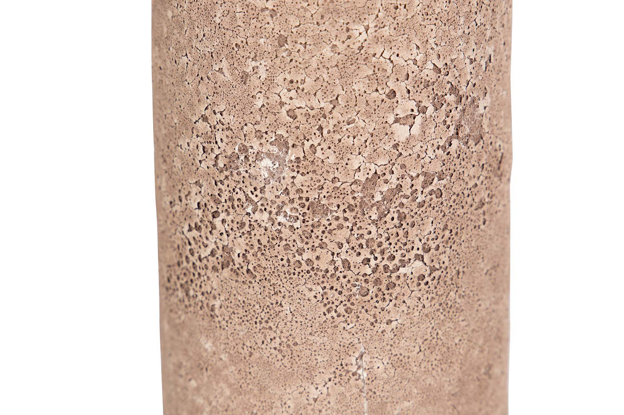FLORERO CERAMICA MARRON 8x8x35 CM