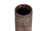 FLORERO CERAMICA MARRON 8x8x35 CM