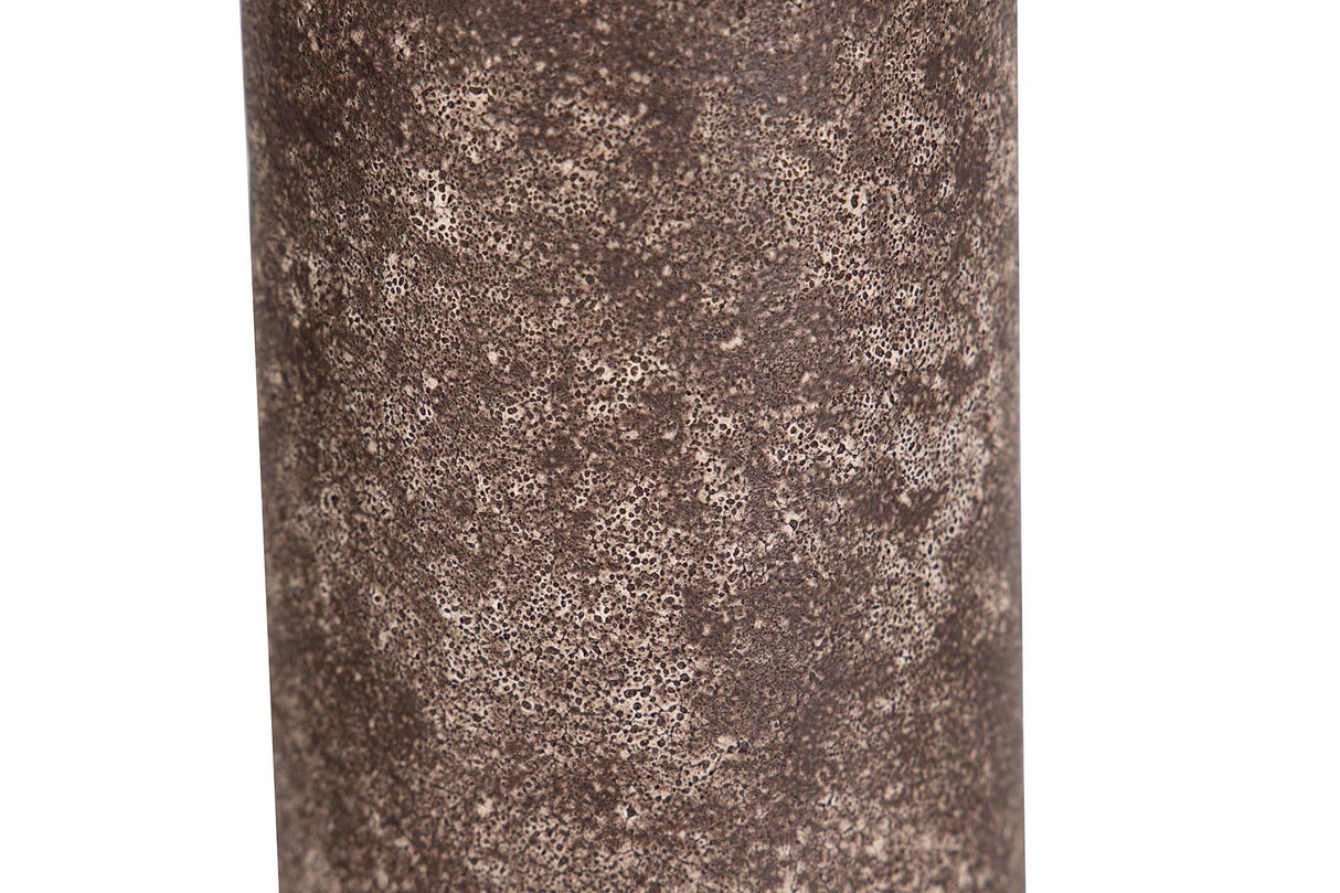 FLORERO CERAMICA MARRON 8x8x35 CM