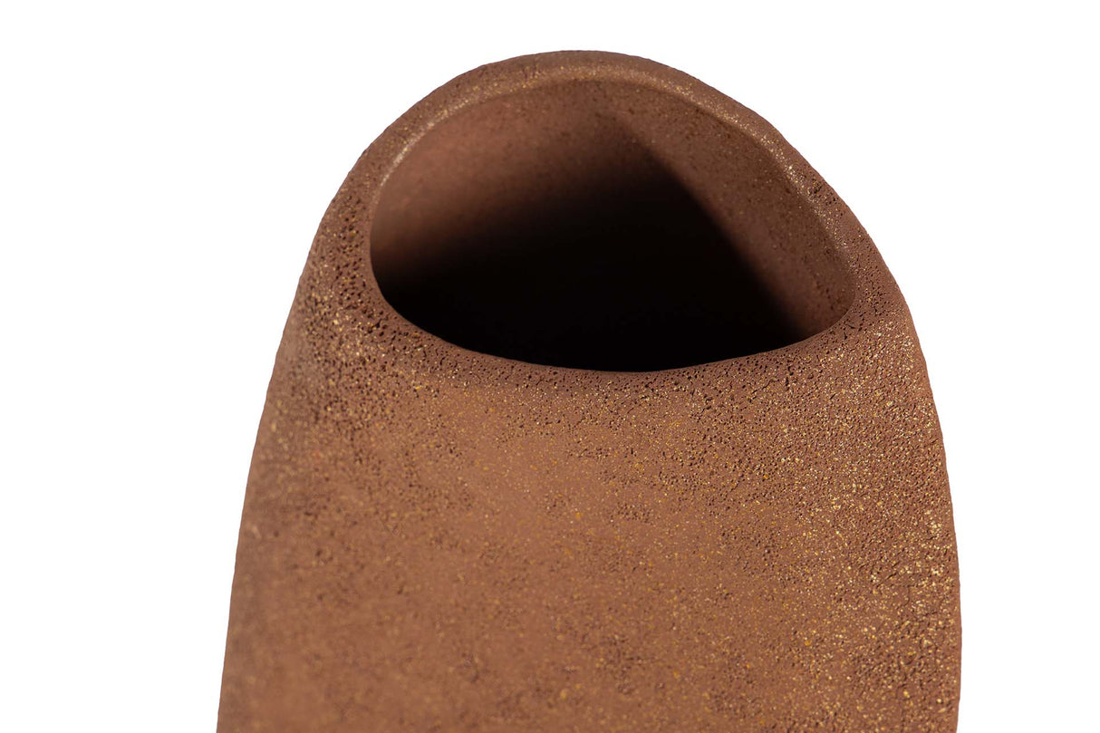 JARRON CERAMICA MARRON 18x18x45 CM