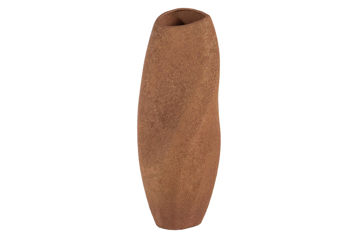 JARRON CERAMICA MARRON 18x18x45 CM