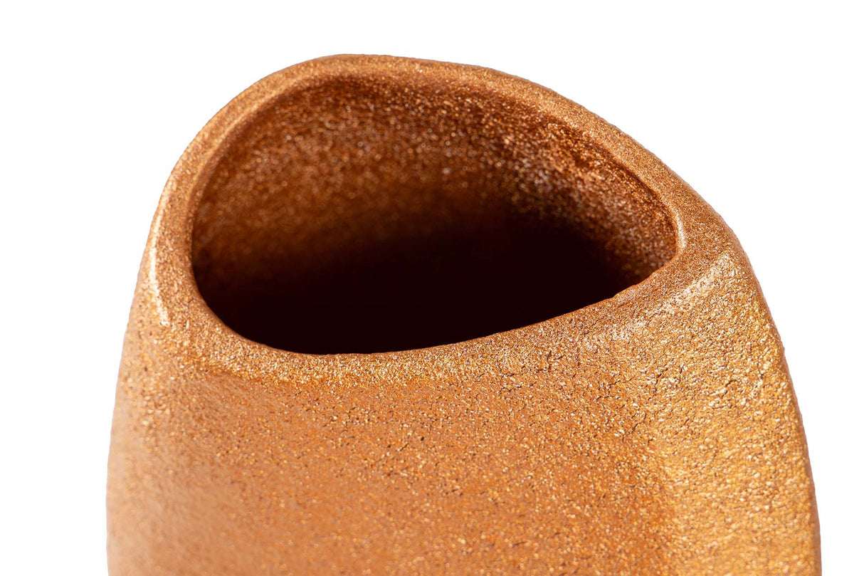 JARRON CERAMICA MARRON 16x16x35 CM