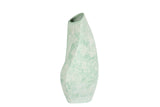 FLORERO CERAMICA VERDE 16x16x35 CM