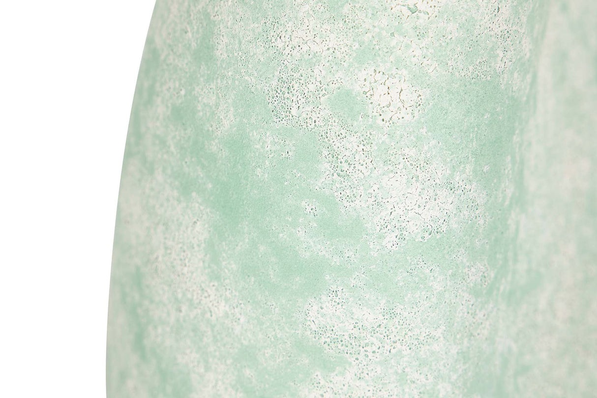 FLORERO CERAMICA VERDE 16x16x35 CM