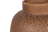 FLORERO CERAMICA MARRON BLANCO 20x20x34 CM