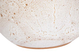 FLORERO CERAMICA MARRON BLANCO 20x20x34 CM