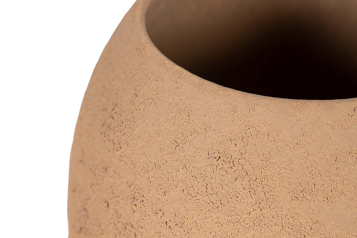 JARRON CERAMICA MARRON 21x21x28 CM