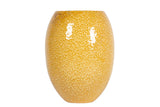 FLORERO CERAMICA AMARILLO 21x21x28 CM
