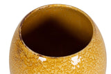 FLORERO CERAMICA AMARILLO 21x21x28 CM