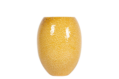 FLORERO CERAMICA AMARILLO 18x18x24 CM