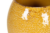 FLORERO CERAMICA AMARILLO 18x18x24 CM