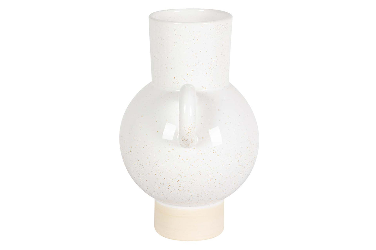 FLORERO CERAMICA BEIGE 22x16x26 CM