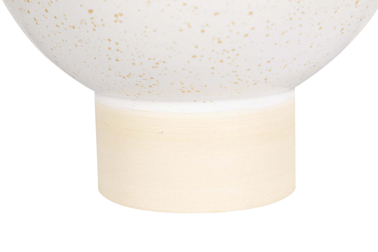 FLORERO CERAMICA BEIGE 22x16x26 CM