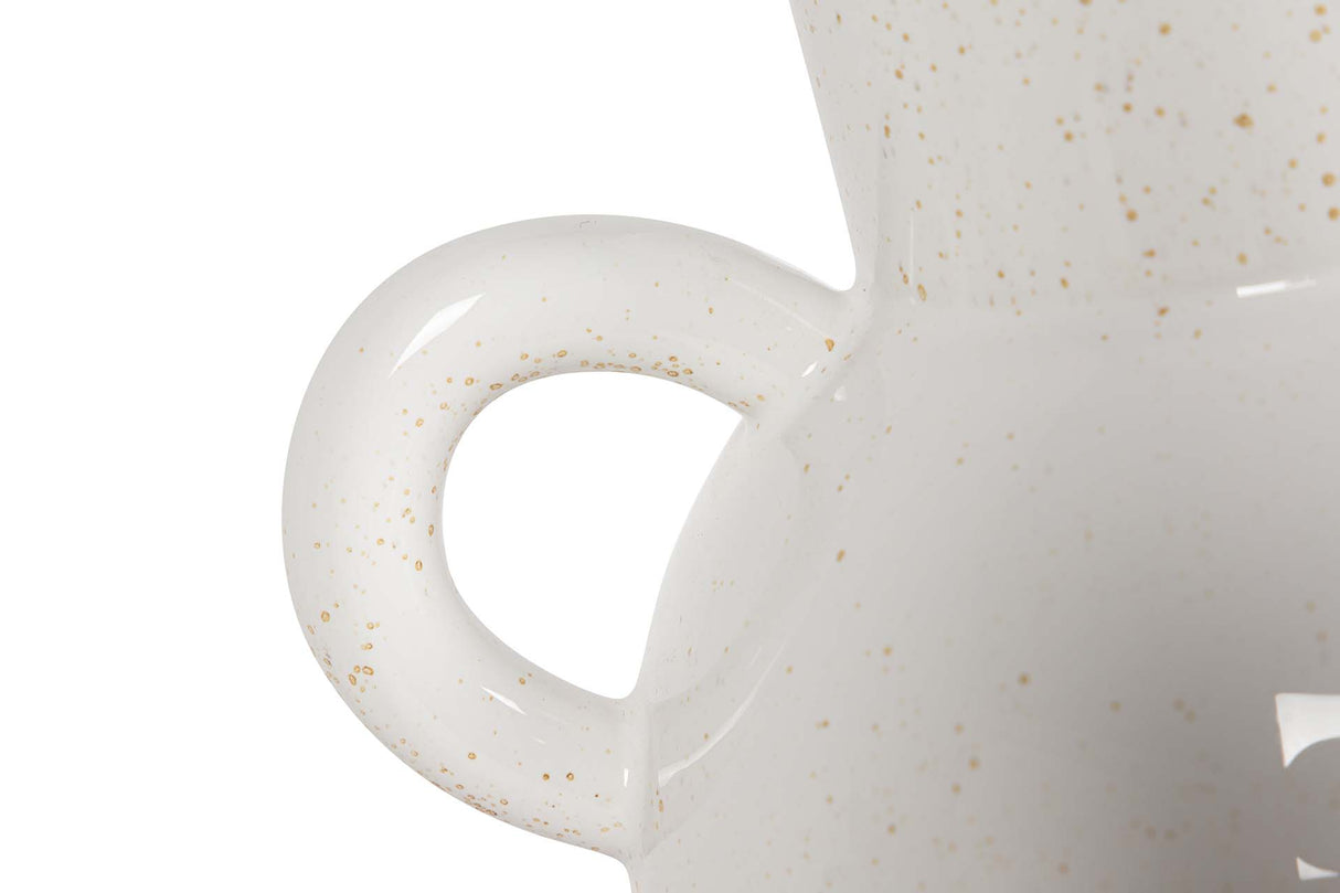 FLORERO CERAMICA BEIGE 22x16x26 CM