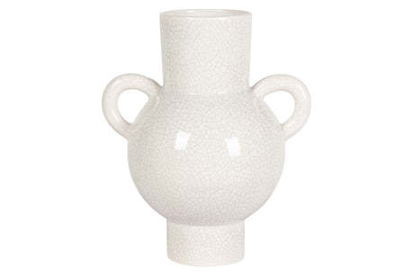 FLORERO CERAMICA BLANCO 22x16x26 CM