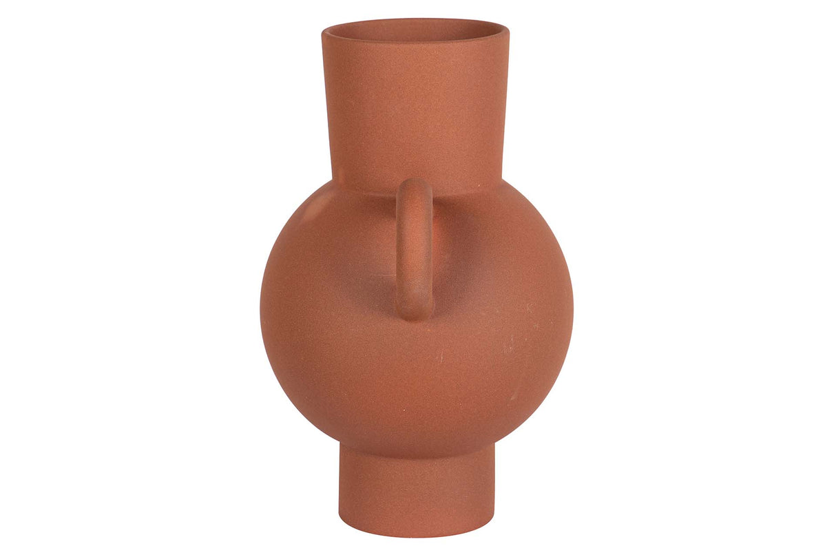 FLORERO CERAMICA ROJO 22x16x26 CM