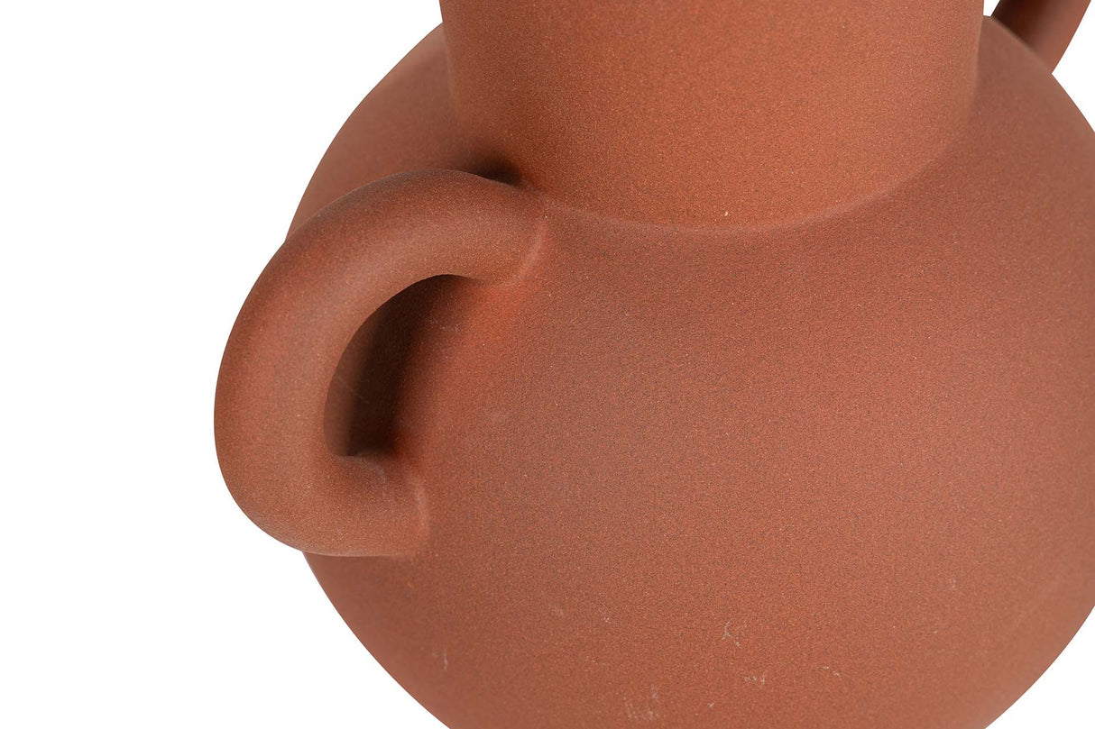 FLORERO CERAMICA ROJO 22x16x26 CM