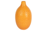 FLORERO CERAMICA NARANJA 21x21x35 CM