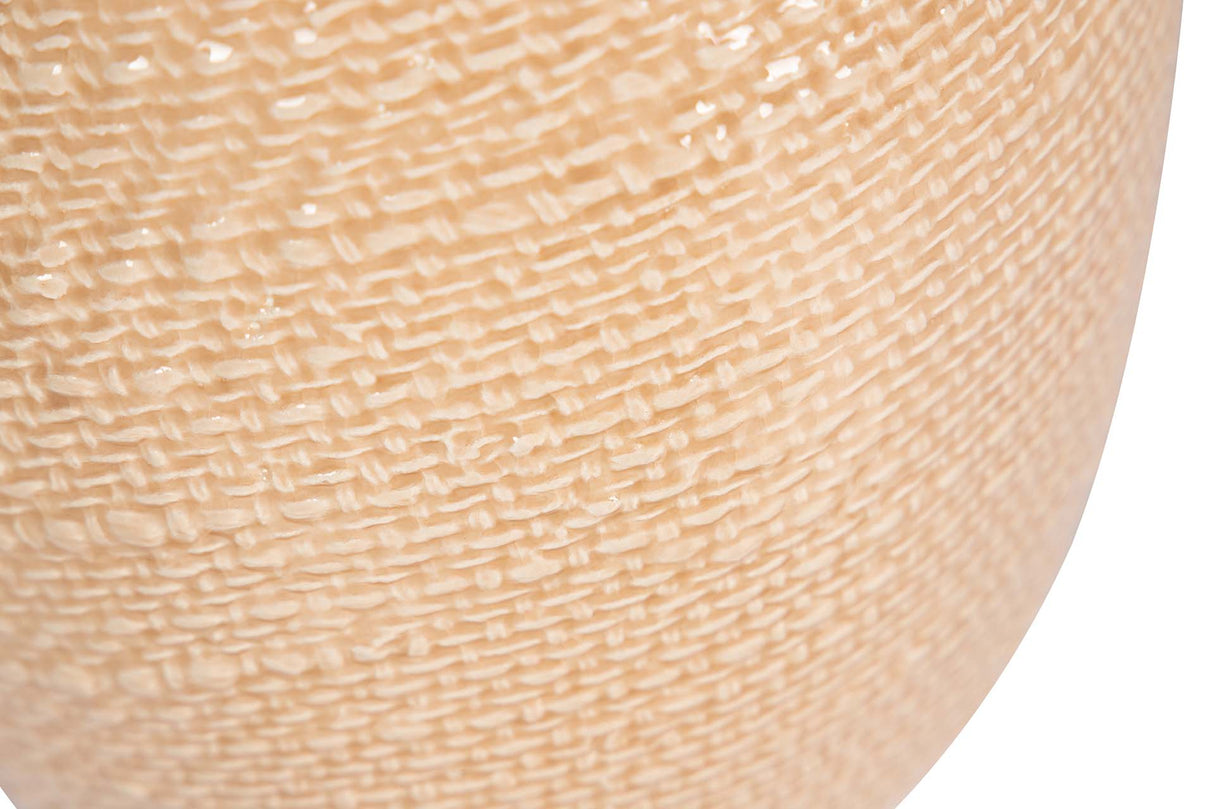 FLORERO CERAMICA BEIGE 18x18x31 CM