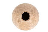 FLORERO CERAMICA BEIGE 18x18x31 CM