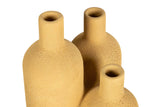 FLORERO CERAMICA AMARILLO 16x16x29 CM