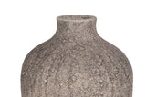 FLORERO CERAMICA NEGRO GRIS 14x14x36 CM