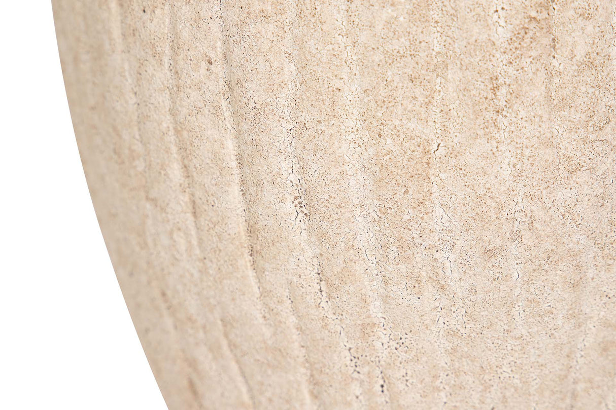 FLORERO CERAMICA BEIGE 19x19x26 CM