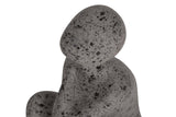 FIGURA MUJER CERAMICA NEGRO 24x15x29 CM