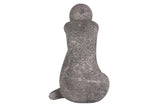 FIGURA MUJER CERAMICA NEGRA 24x15x29 CM