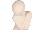 FIGURA MUJER CERAMICA ROSA 19x18x27 CM